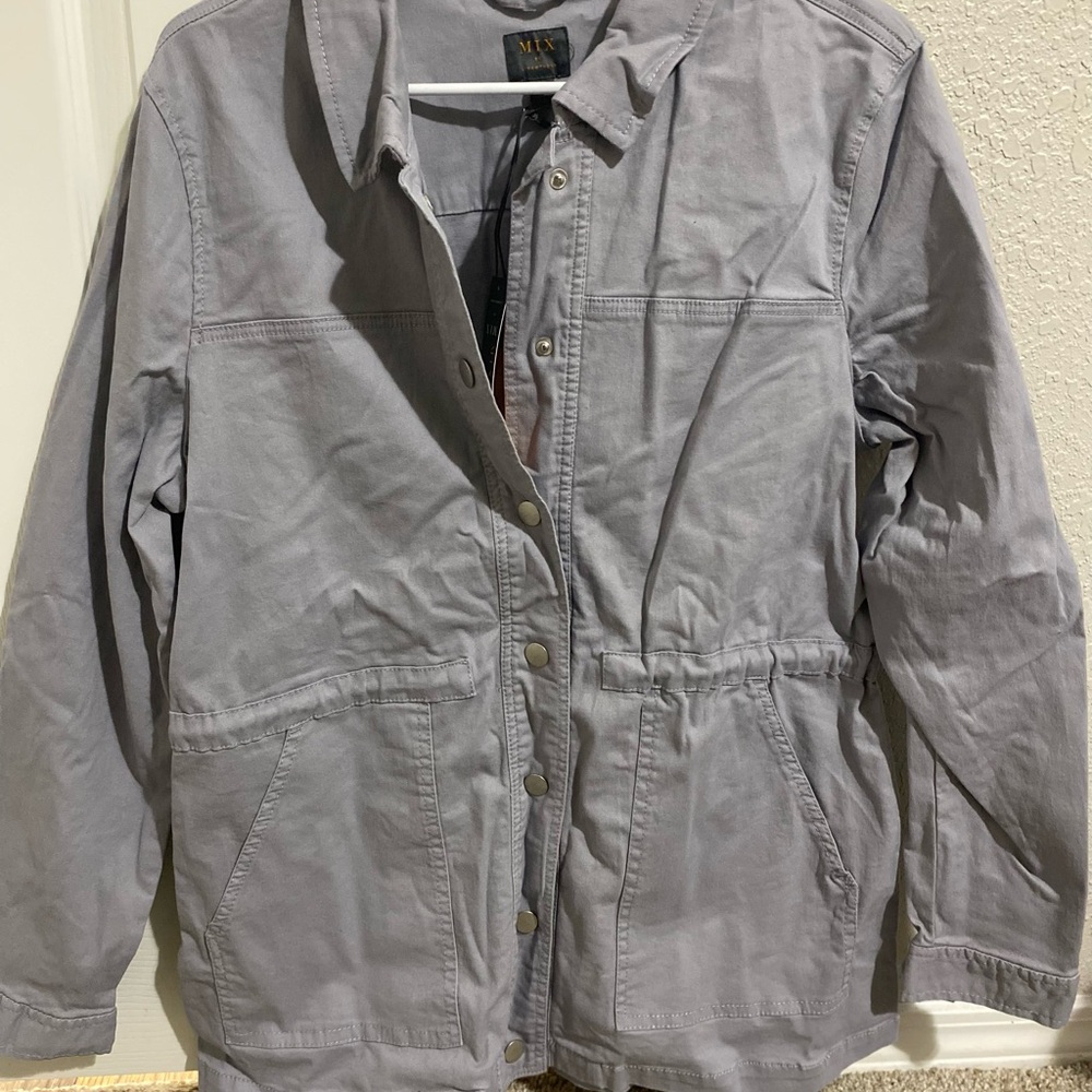 41 Hawthorn Men's Light Gray Shirt Jacket